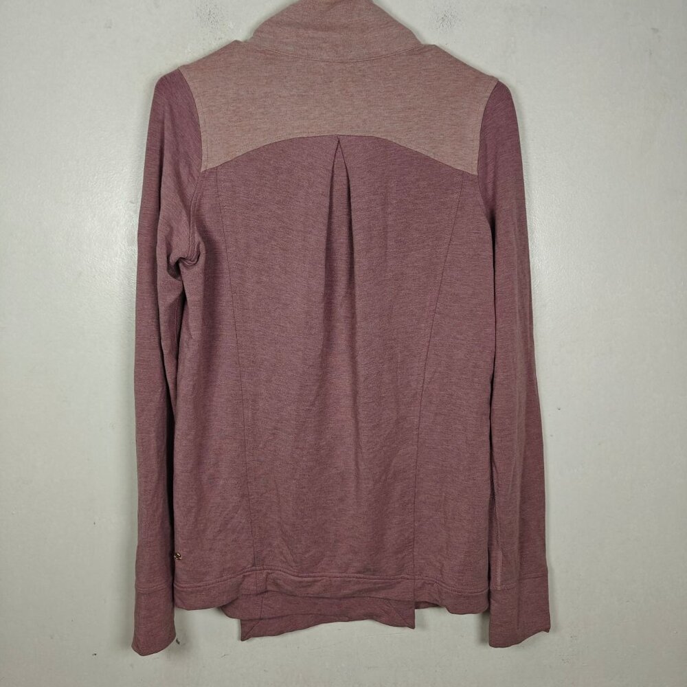 Lululemon Coast Wrap Heathered Mod Chalky Rose Long Sleeve Womens Size 6 - Picture 5 of 10